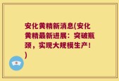 安化黄精新消息(安化黄精最新进展：突破瓶颈，实现大规模生产！)