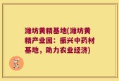 潍坊黄精基地(潍坊黄精产业园：振兴中药材基地，助力农业经济)