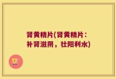 肾黄精片(肾黄精片：补肾滋阴，壮阳利水)