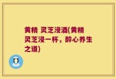 黄精 灵芝浸酒(黄精灵芝浸一杯，醉心养生之道)