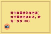 野生鲜黄精怎样泡酒(野生黄精泡酒方法，教你一步步 DIY)