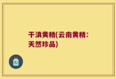 干滇黄精(云南黄精：天然珍品)