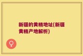 新疆的黄精地址(新疆黄精产地解析)