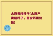 太原黄精种子(太原产黄精种子，富含药用价值)