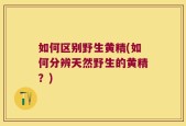 如何区别野生黄精(如何分辨天然野生的黄精？)