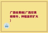 广西收黄精(广西挖黄精攀升，种植面积扩大)
