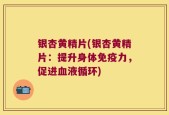 银杏黄精片(银杏黄精片：提升身体免疫力，促进血液循环)