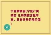 宁夏黄精苗(宁夏产黄精苗 儿茶酚胺含量丰富，具有多种药用价值)