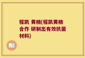 程凯 黄精(程凯黄精合作 研制出有效抗菌材料)