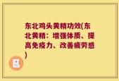 东北鸡头黄精功效(东北黄精：增强体质、提高免疫力、改善疲劳感)