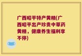 广西昭平特产黄精(广西昭平出产珍贵中草药黄精，健康养生福利享不停)