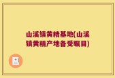 山溪镇黄精基地(山溪镇黄精产地备受瞩目)