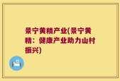 景宁黄精产业(景宁黄精：健康产业助力山村振兴)