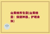 山黄精养生壶(山黄精壶：保健神器，护理身体)