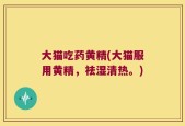 大猫吃药黄精(大猫服用黄精，祛湿清热。)