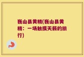巍山县黄精(巍山县黄精：一场触摸天籁的旅行)
