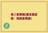 地奧紫黄精(重生西游路：地奥紫黄精)