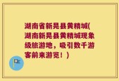 湖南省新晃县黄精城(湖南新晃县黄精城现象级旅游地，吸引数千游客前来游览！)