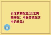 云芝黄精配伍(云芝黄精搭配：中医传统配方中的珍品)