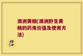 澳洲黄精(澳洲野生黄精的药用价值及使用方法)