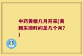 中药黄精几月开采(黄精采摘时间是几个月？)