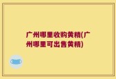 广州哪里收购黄精(广州哪里可出售黄精)