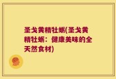 圣戈黄精牡蛎(圣戈黄精牡蛎：健康美味的全天然食材)