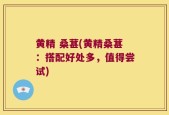 黄精 桑葚(黄精桑葚：搭配好处多，值得尝试)