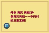 丹参 黄芪 黄精(丹参黄芪黄精——中药材的三重宝藏)