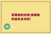 真黄精的功效(真黄精的益处及功效)
