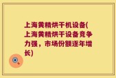 上海黄精烘干机设备(上海黄精烘干设备竞争力强，市场份额逐年增长)