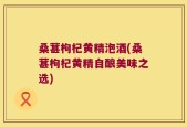 桑葚枸杞黄精泡酒(桑葚枸杞黄精自酿美味之选)