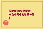 安地黄精(安地黄精：来自中药中的珍贵补品)