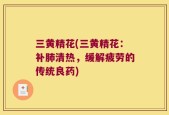 三黄精花(三黄精花：补肺清热，缓解疲劳的传统良药)