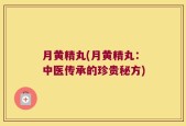 月黄精丸(月黄精丸：中医传承的珍贵秘方)