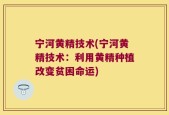 宁河黄精技术(宁河黄精技术：利用黄精种植改变贫困命运)