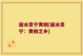 丽水景宁黄精(丽水景宁：黄精之乡)