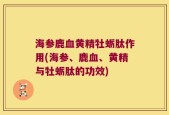 海参鹿血黄精牡蛎肽作用(海参、鹿血、黄精与牡蛎肽的功效)
