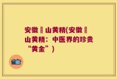 安徽砳山黄精(安徽砳山黄精：中医界的珍贵“黄金”)