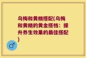 乌梅和黄精搭配(乌梅和黄精的黄金搭档：提升养生效果的最佳搭配)