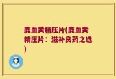 鹿血黄精压片(鹿血黄精压片：滋补良药之选)