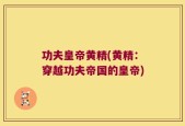 功夫皇帝黄精(黄精：穿越功夫帝国的皇帝)