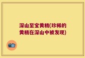 深山至宝黄精(珍稀的黄精在深山中被发现)