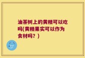 油茶树上的黄精可以吃吗(黄精果实可以作为食材吗？)