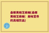 桑椹黄精芝麻糊(桑椹黄精芝麻糊：美味营养的高端饮品)