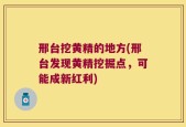 邢台挖黄精的地方(邢台发现黄精挖掘点，可能成新红利)
