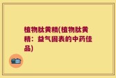 植物肽黄精(植物肽黄精：益气固表的中药佳品)