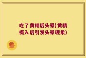 吃了黄精后头晕(黄精摄入后引发头晕现象)