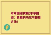 本草图谱黄精(本草图谱：黄精的功效与使用方法)