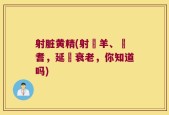 射脏黄精(射蔥羊、黃耆，延緩衰老，你知道吗)